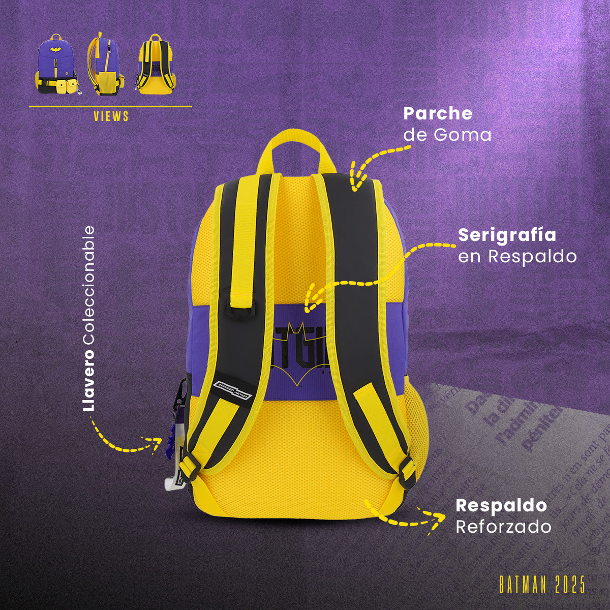 Set Mochila y Estuchera Batgirl