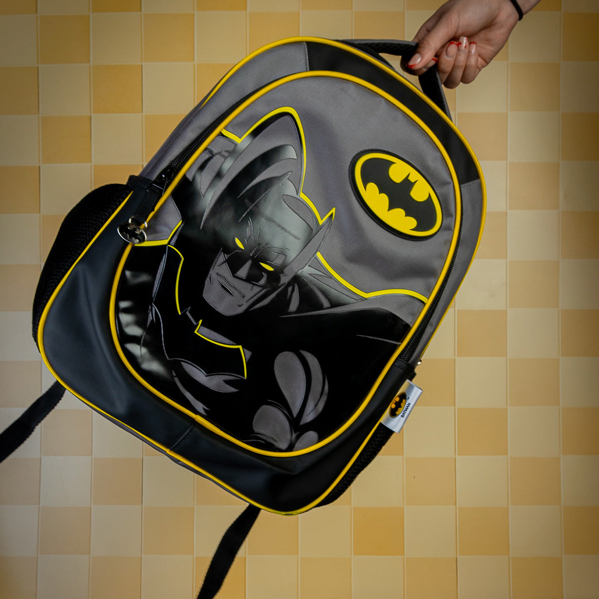 Set Escolar Mochila y Lapicera Batman con Alas