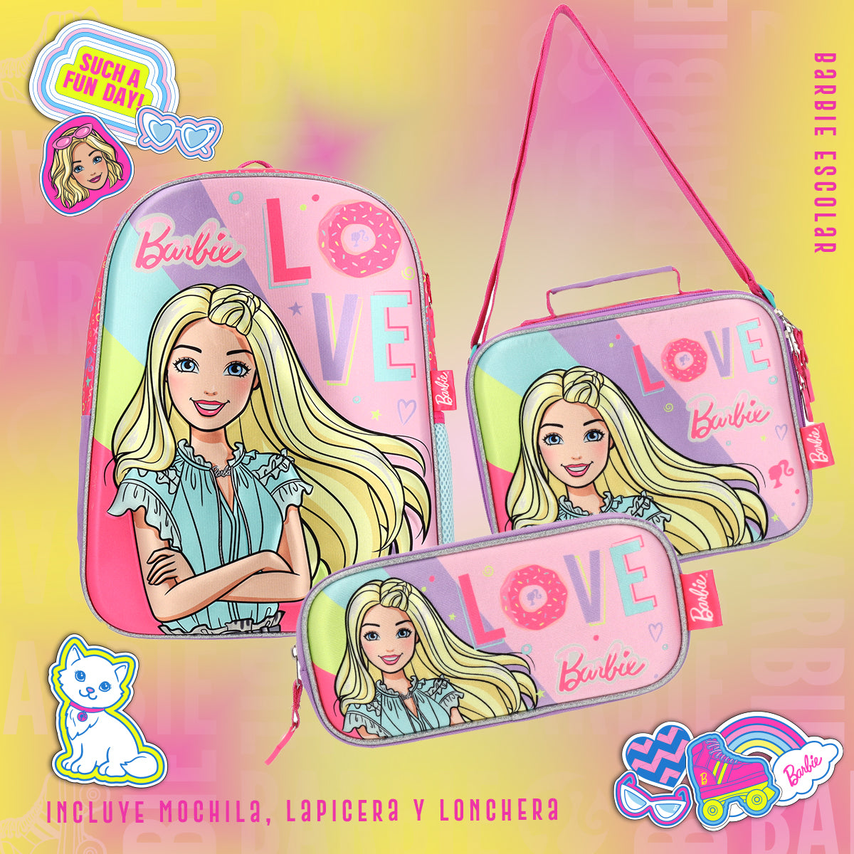 Set 3 en 1 Barbie Love