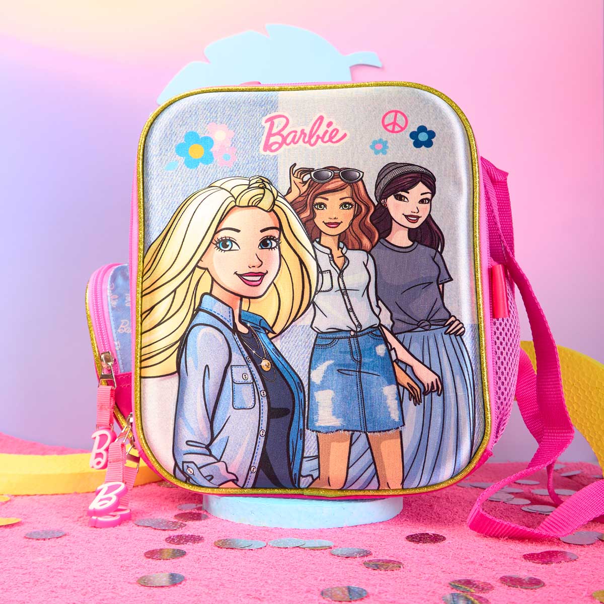 Lonchera Escolar Barbie y sus Amigas
