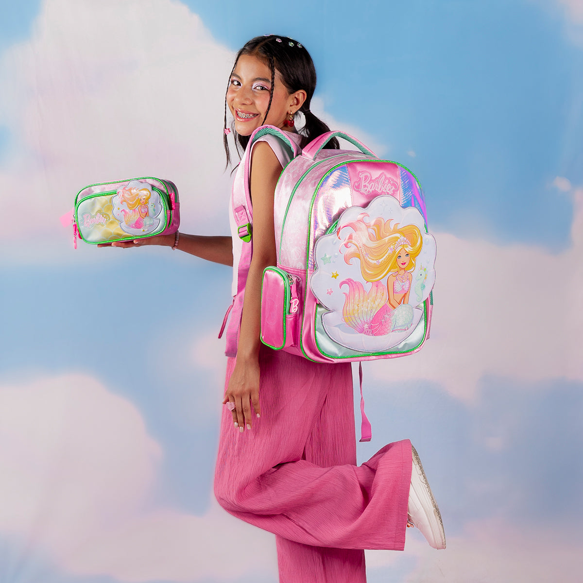 Mochila Escolar Barbie Sirena