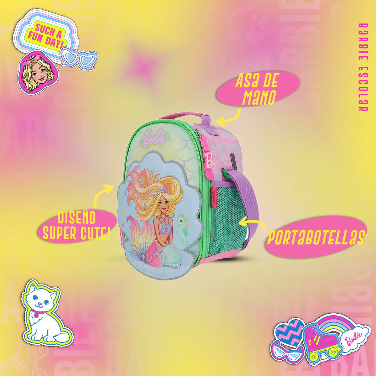Lonchera Escolar Barbie Sirena