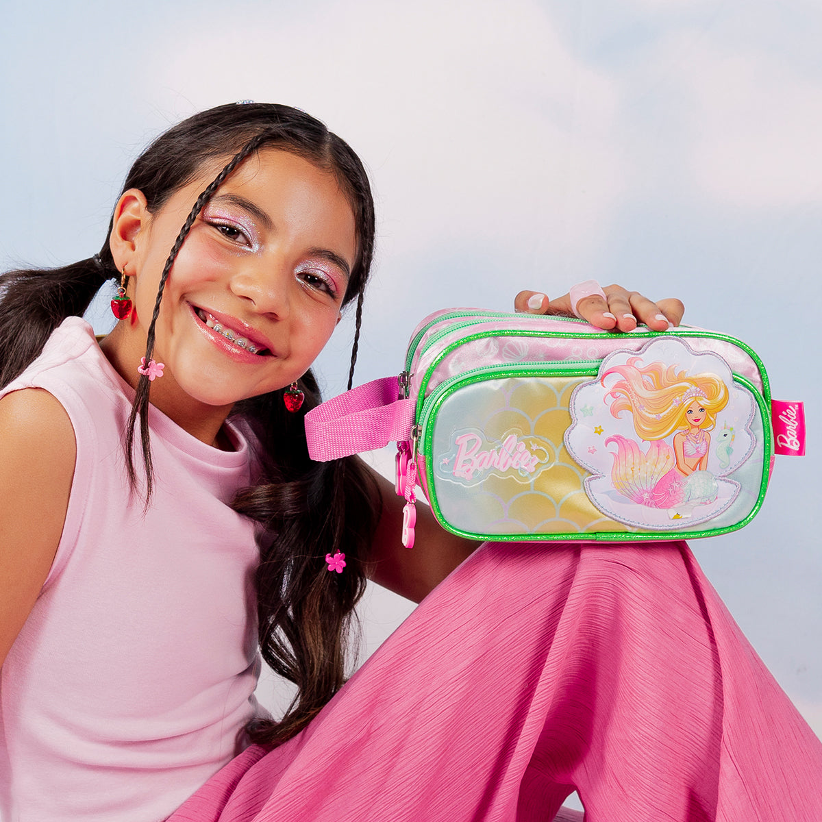 Estuchera Escolar Barbie Sirena