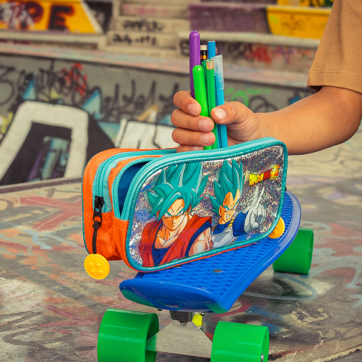 Estuchera Escolar Dragon Ball Nivel Dios