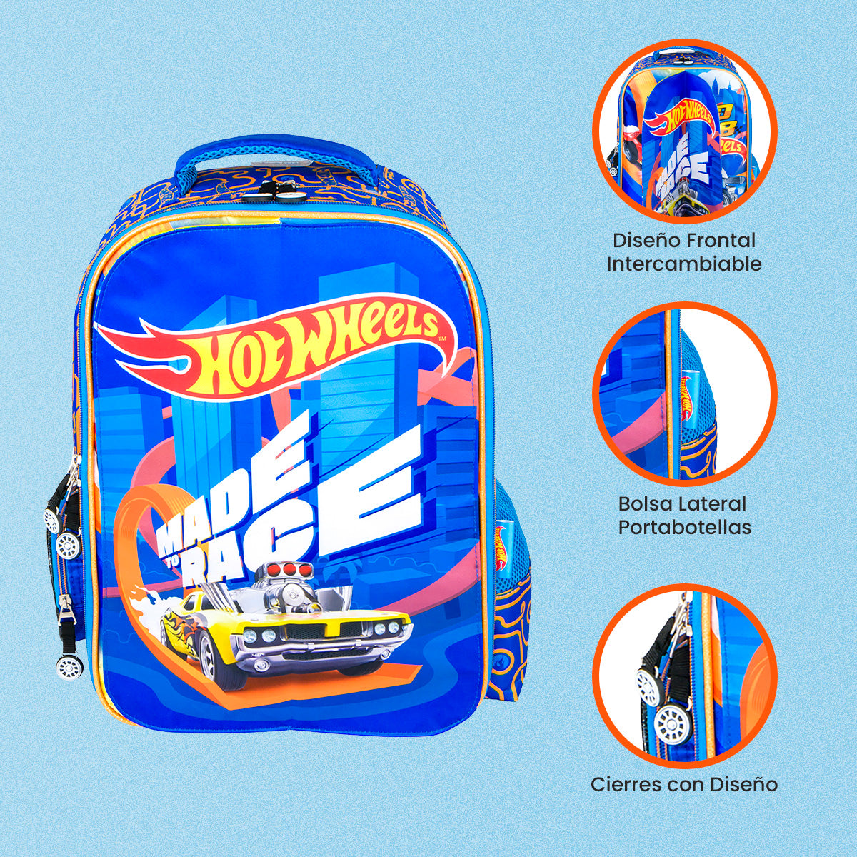 Mochila Hot Wheels Made To Race