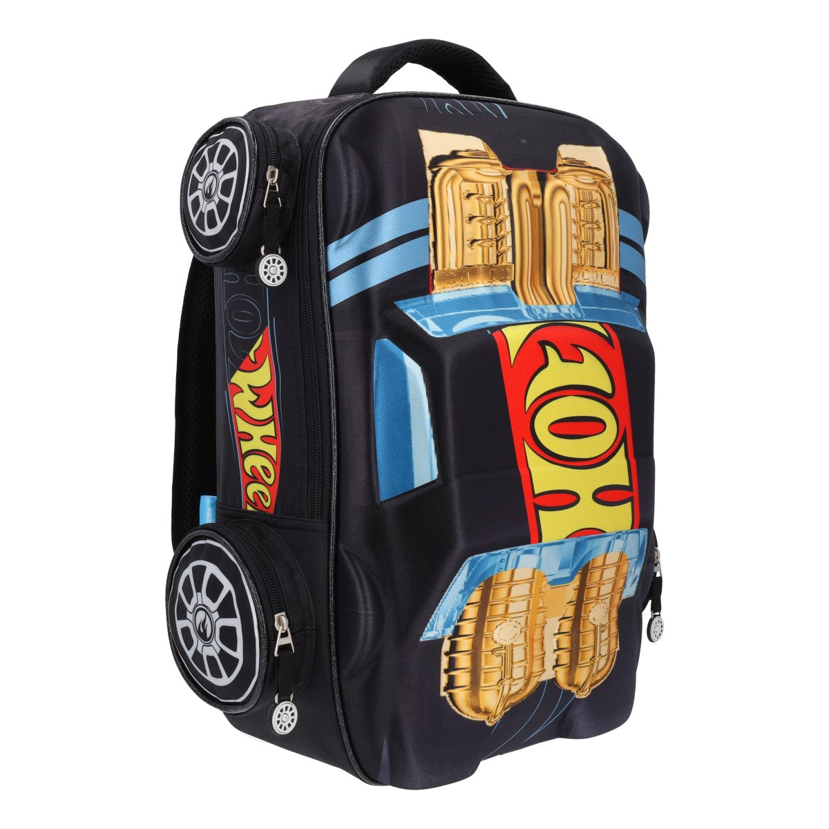 Mochila con Forma de Hot Wheels Negro