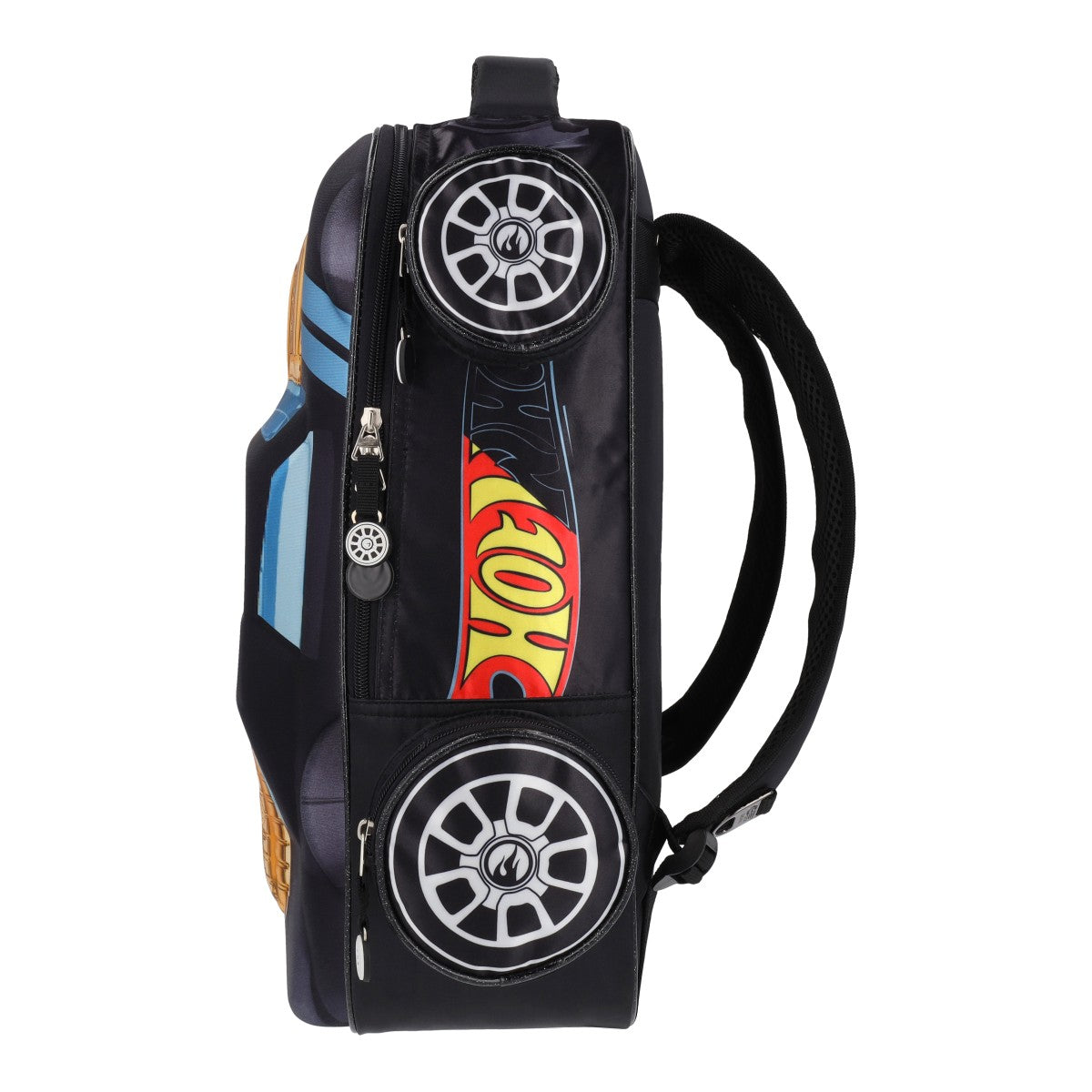 Mochila con Forma de Hot Wheels Negro