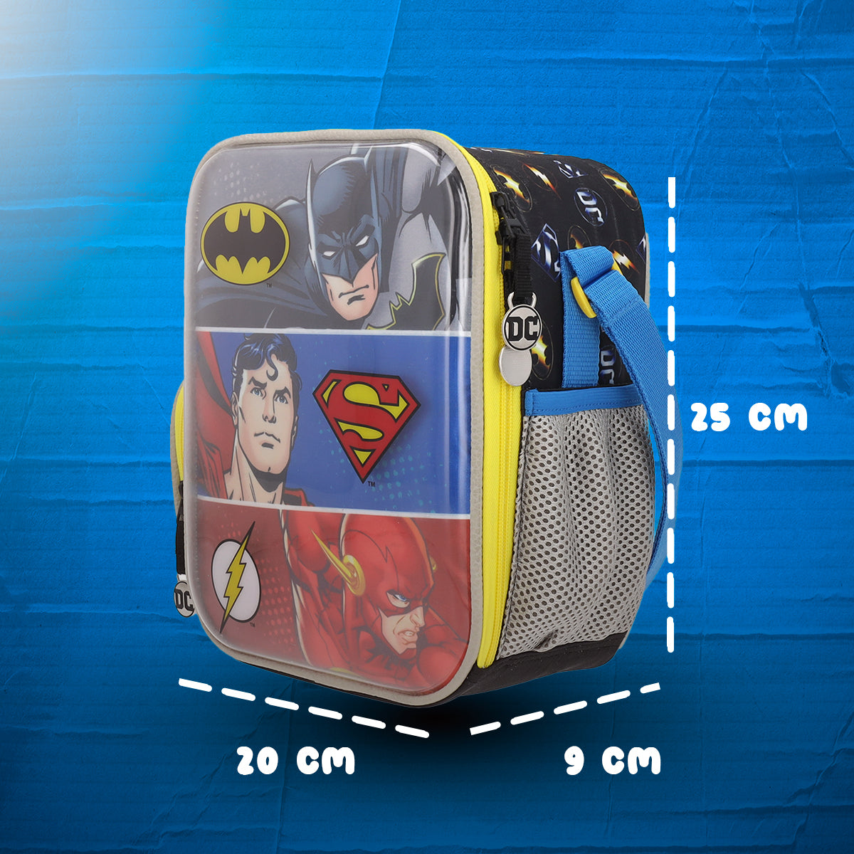 Set Mochila, Lonchera y Estuchera Escolar Justice League