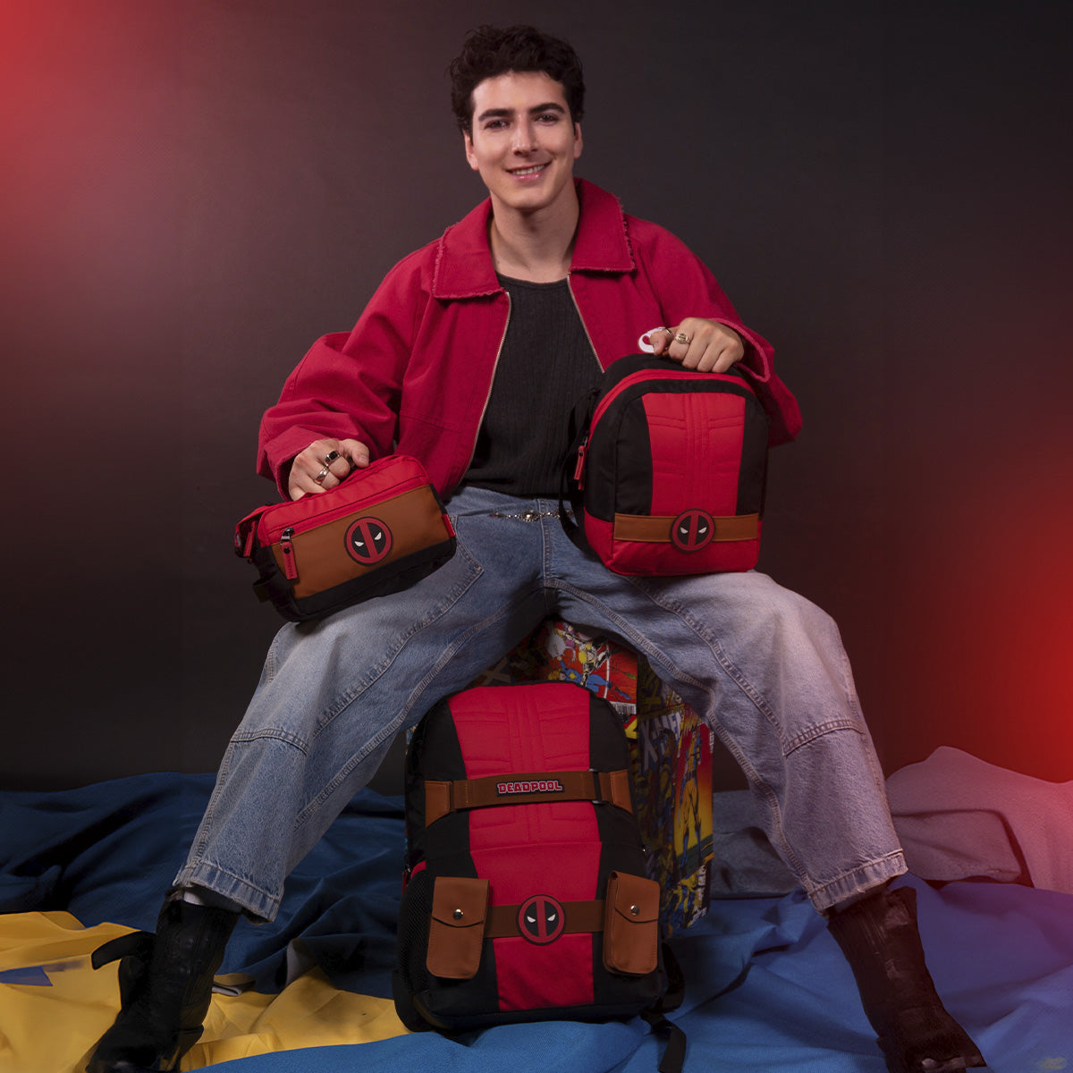 Mochila Deadpool Cowboy Version