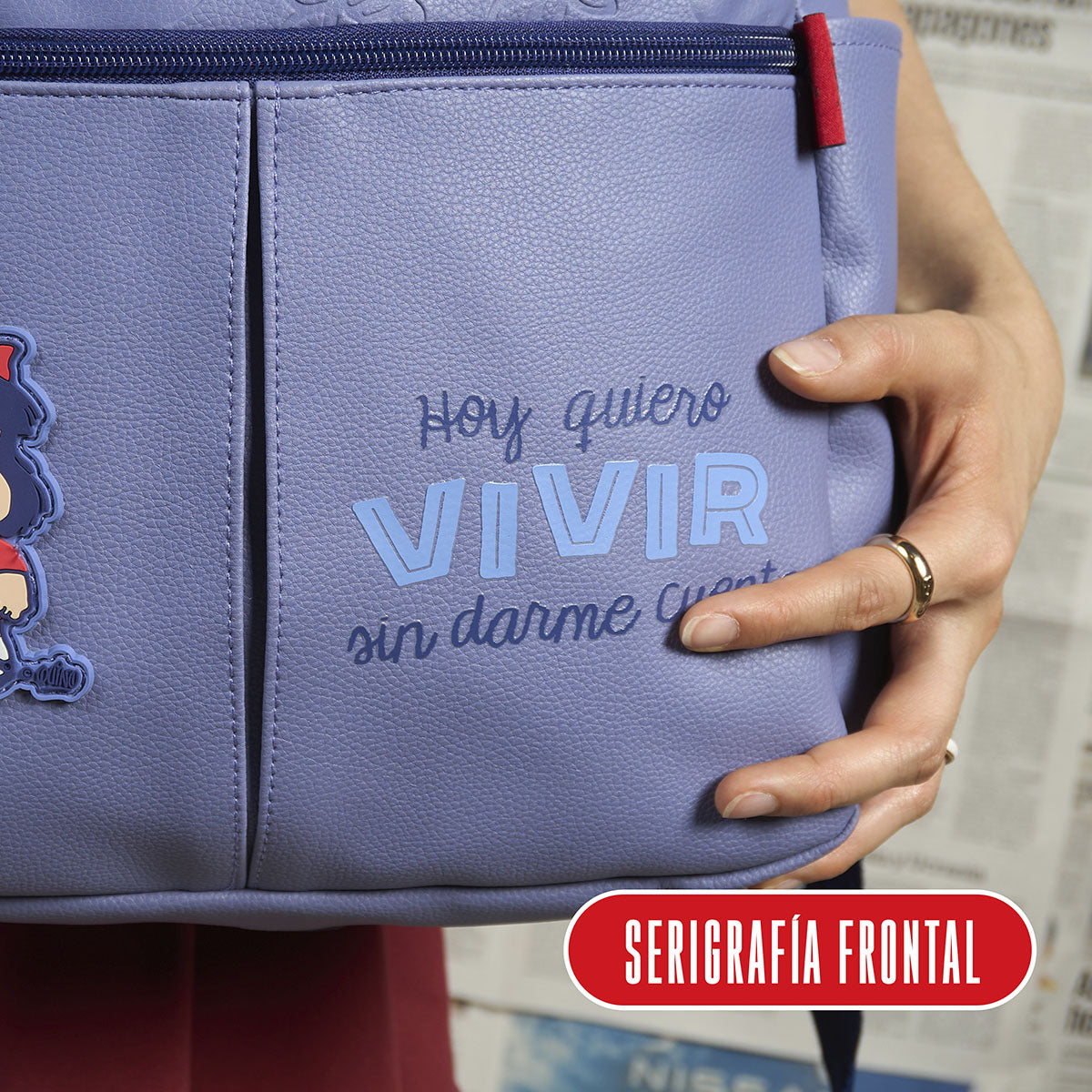 Mochila Mafalda Con Portalaptop