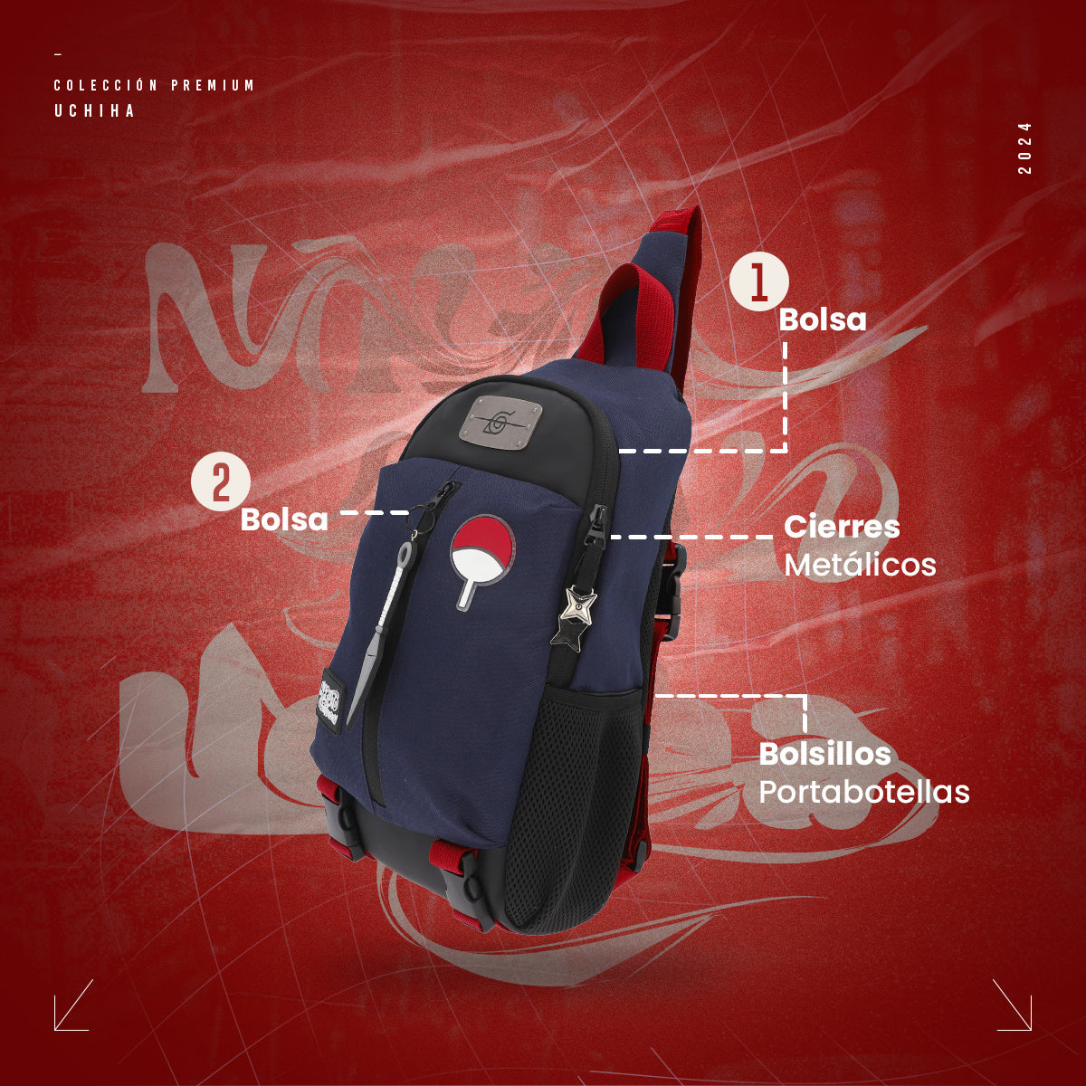 Cross body Naruto Clan Uchiha