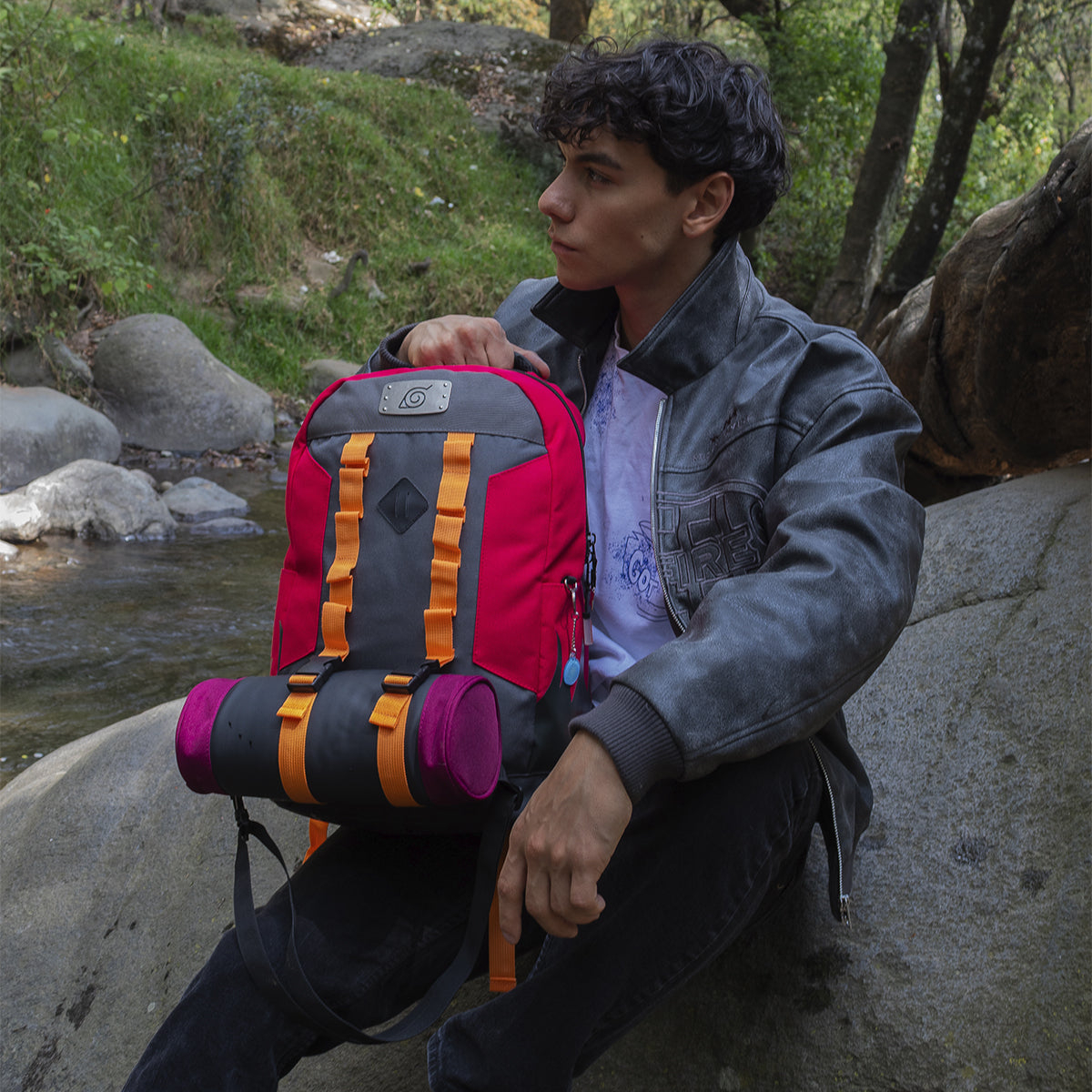 Mochila Naruto Modo Sabio con Lapicera - Edicion Limitada