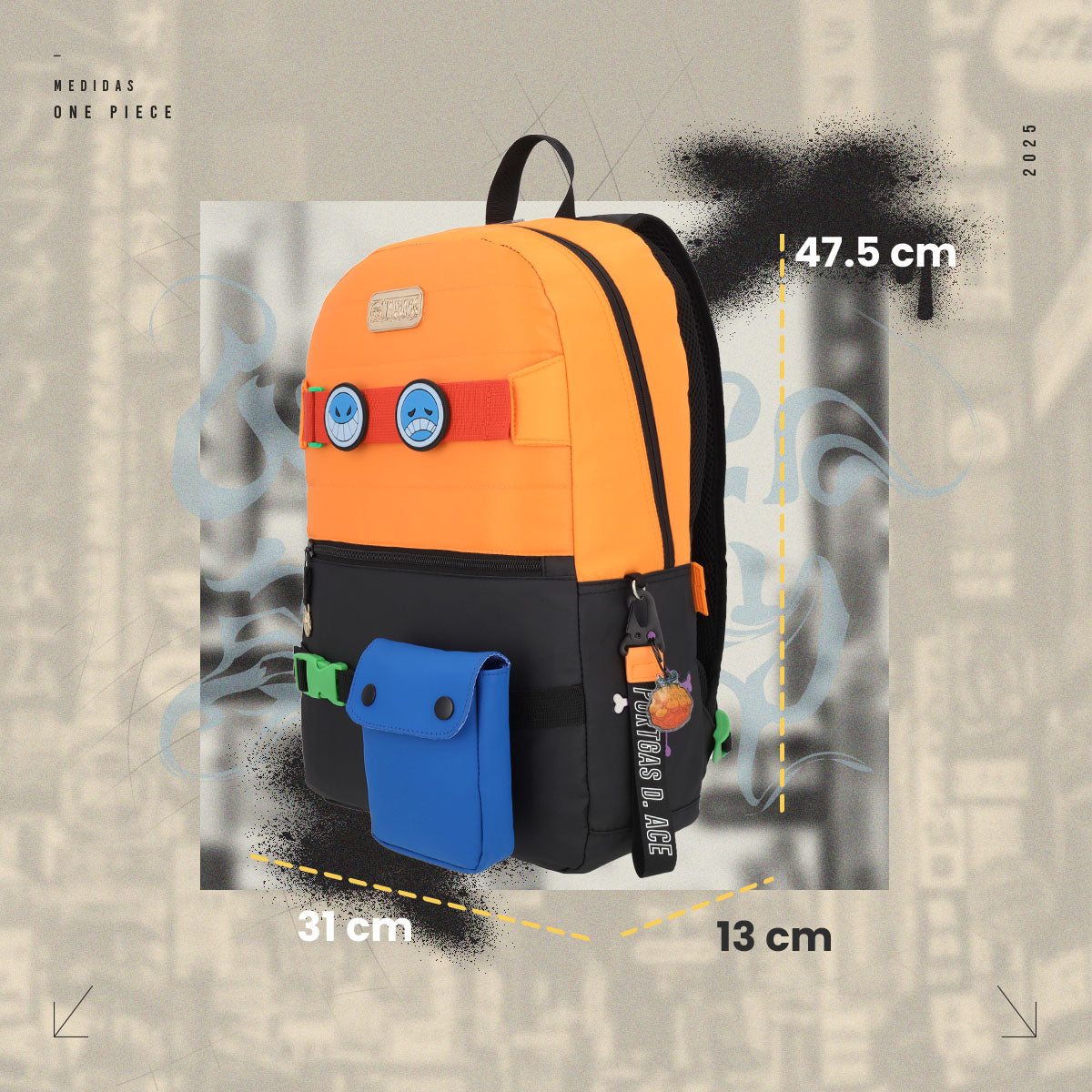 Mochila One Piece D. Ace Edition