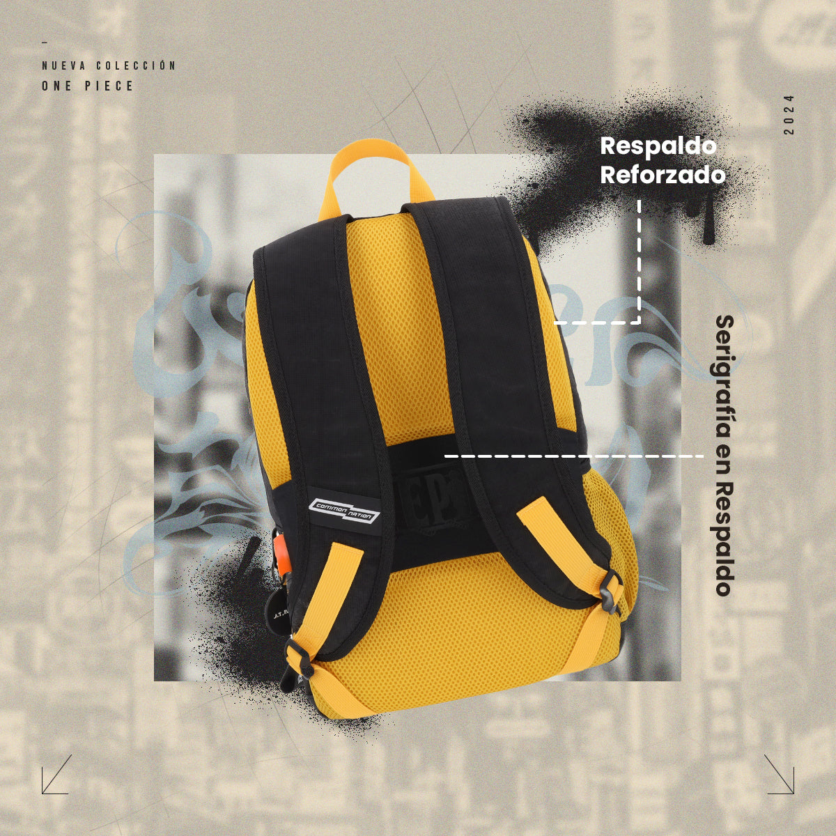 Mochila One Piece Sanji Black Leg