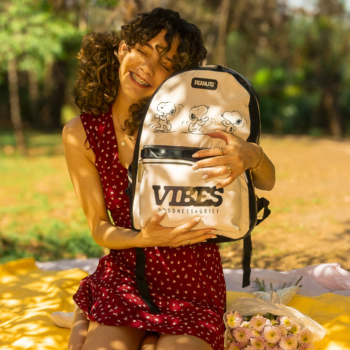 Mochila Peanuts Snoopy Good Vibes