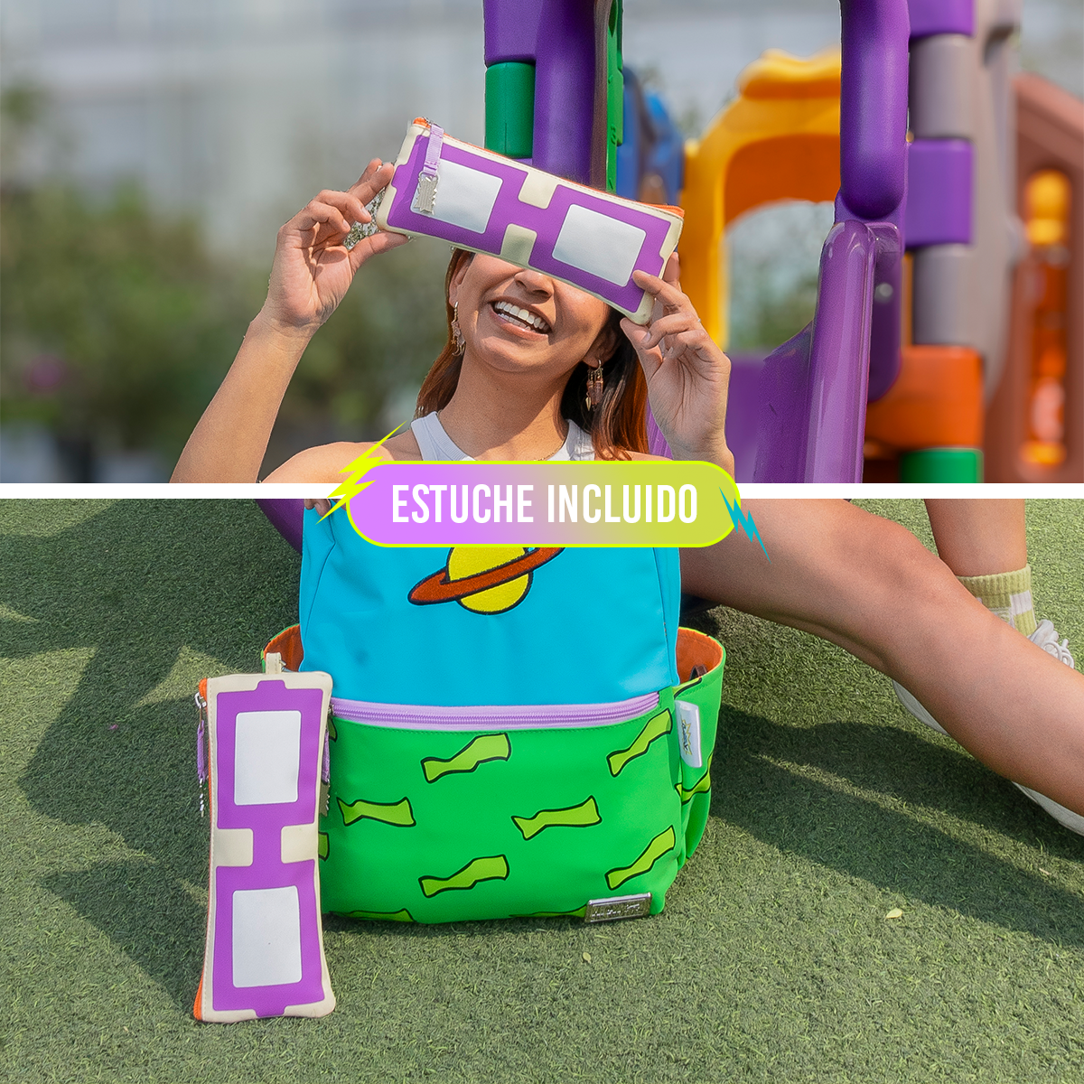 Mochila Rugrats Carlitos con Lapicera