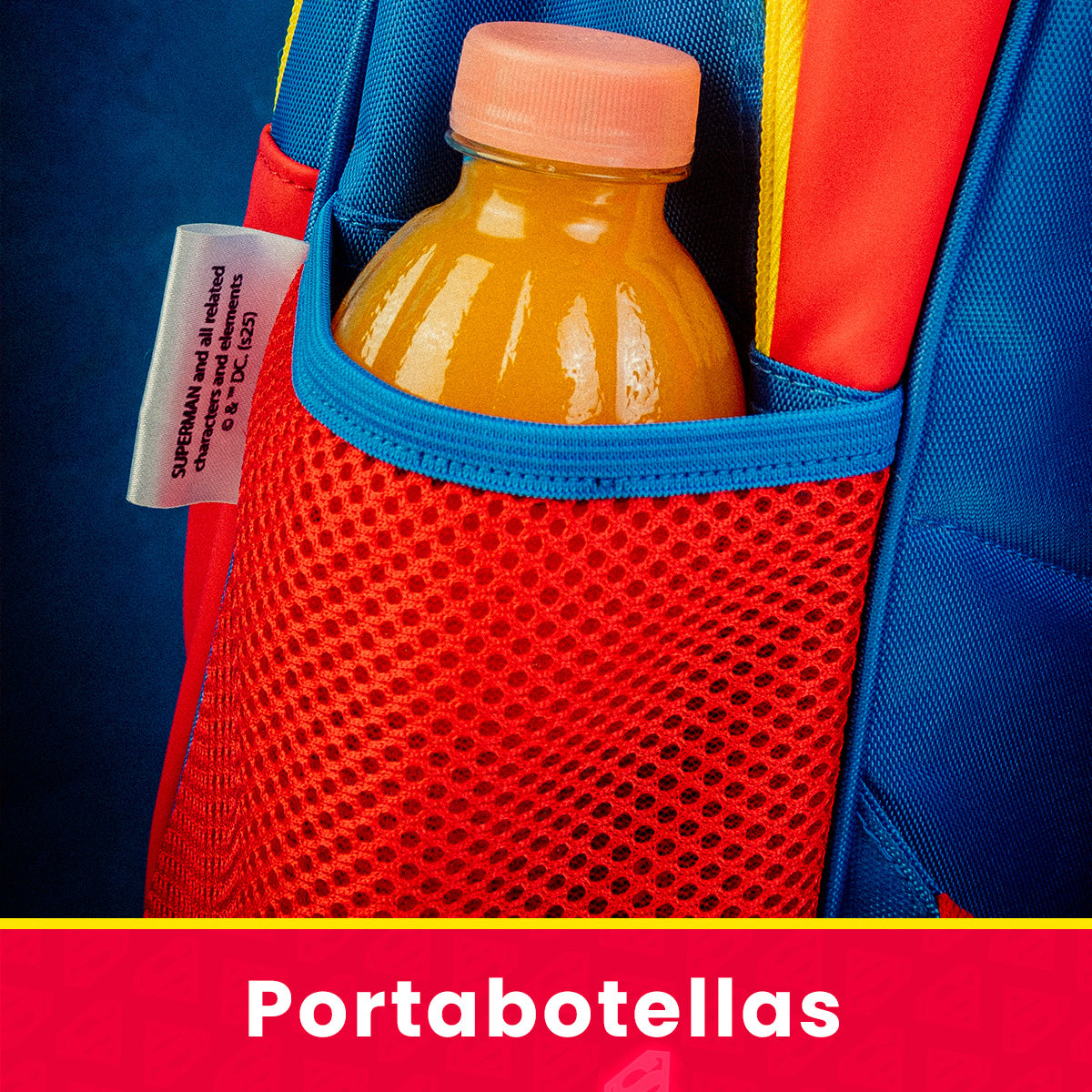 Set Escolar Mochila y Lapicera Superman Con Capa