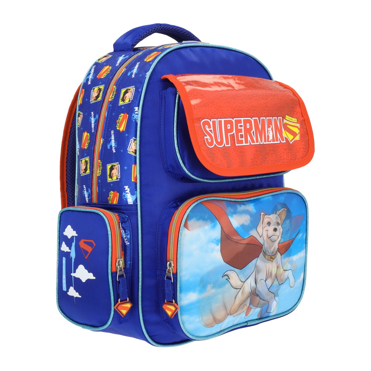 Mochila Escolar Primaria Superman Krypto Lenticular