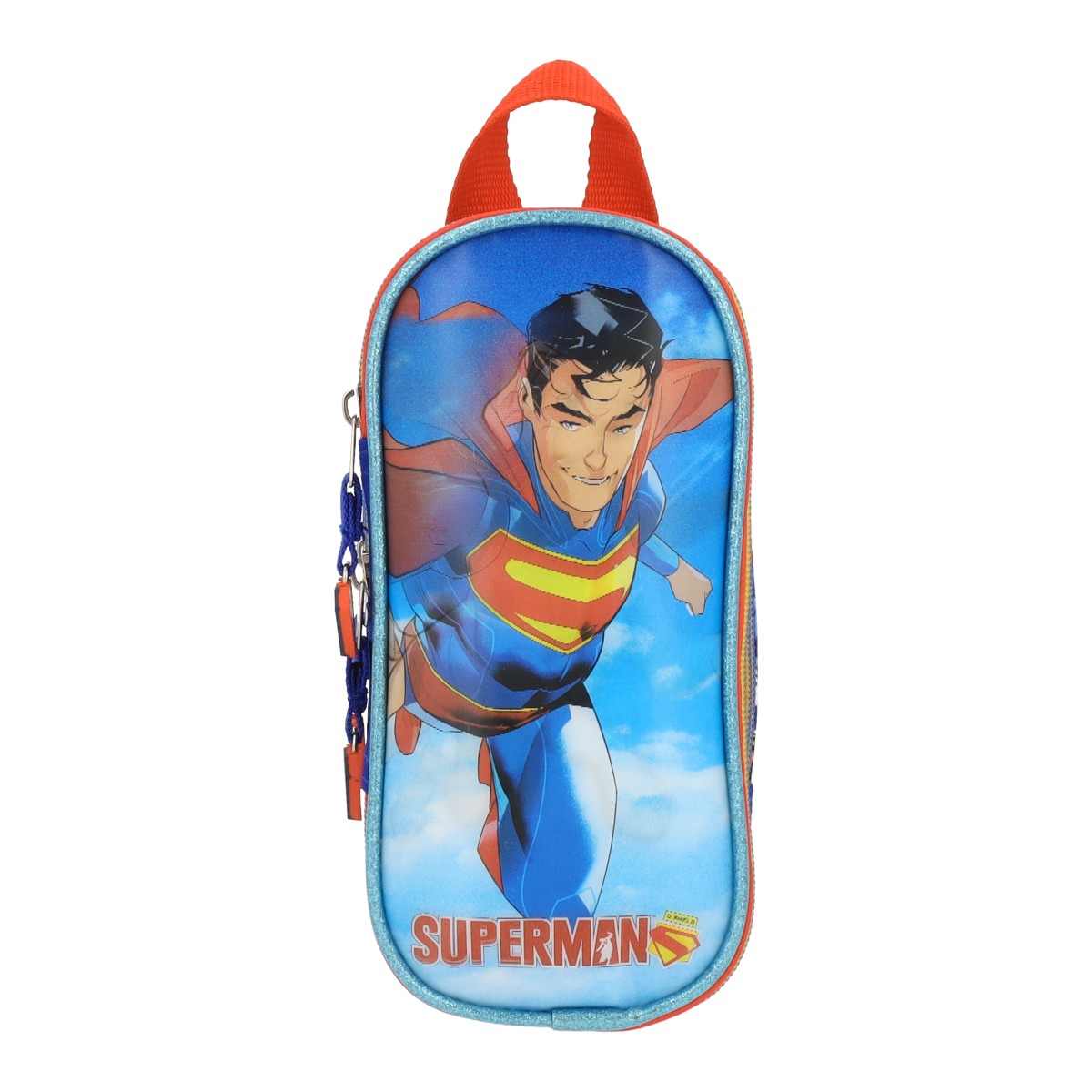 Estuchera Escolar Superman Krypto Lenticular