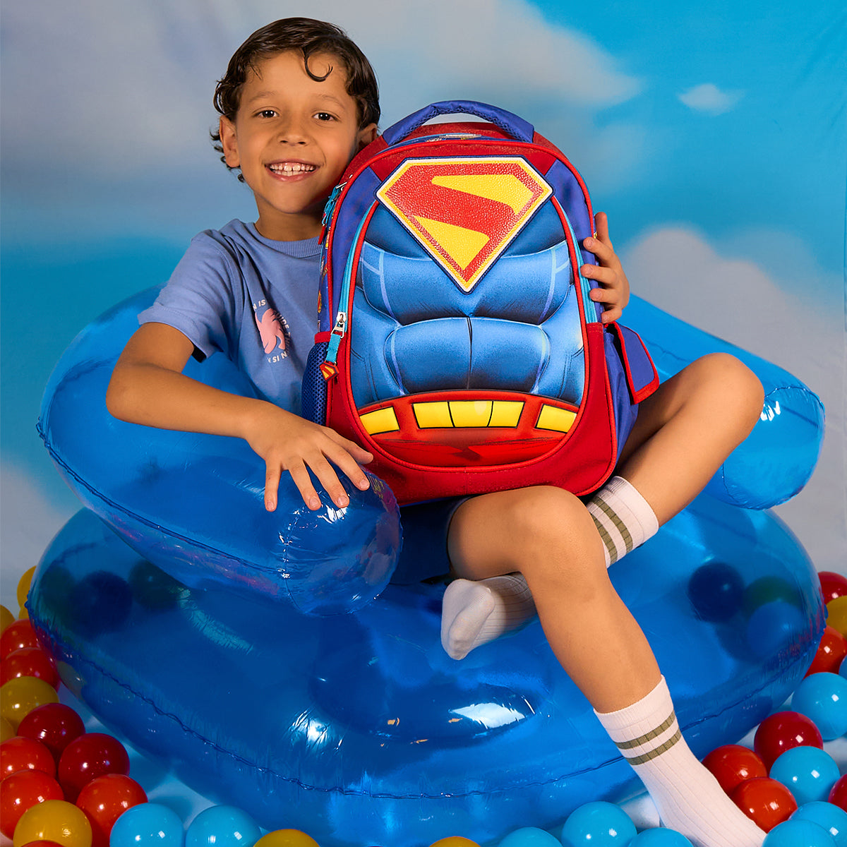 Mochila Escolar Superman Hero Armor