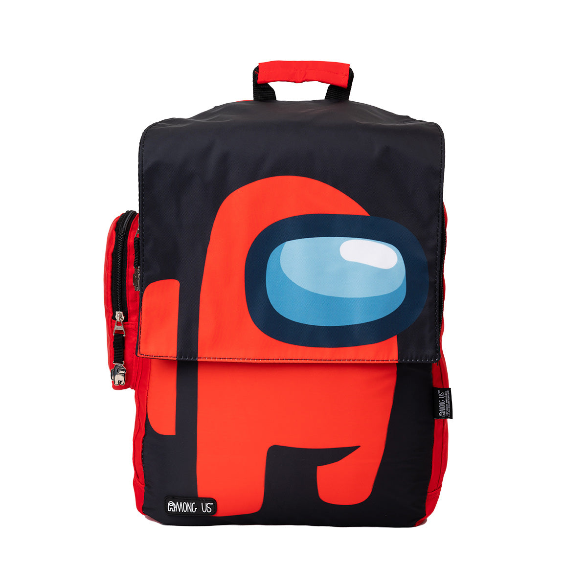 Mochila Escolar Among Us Red