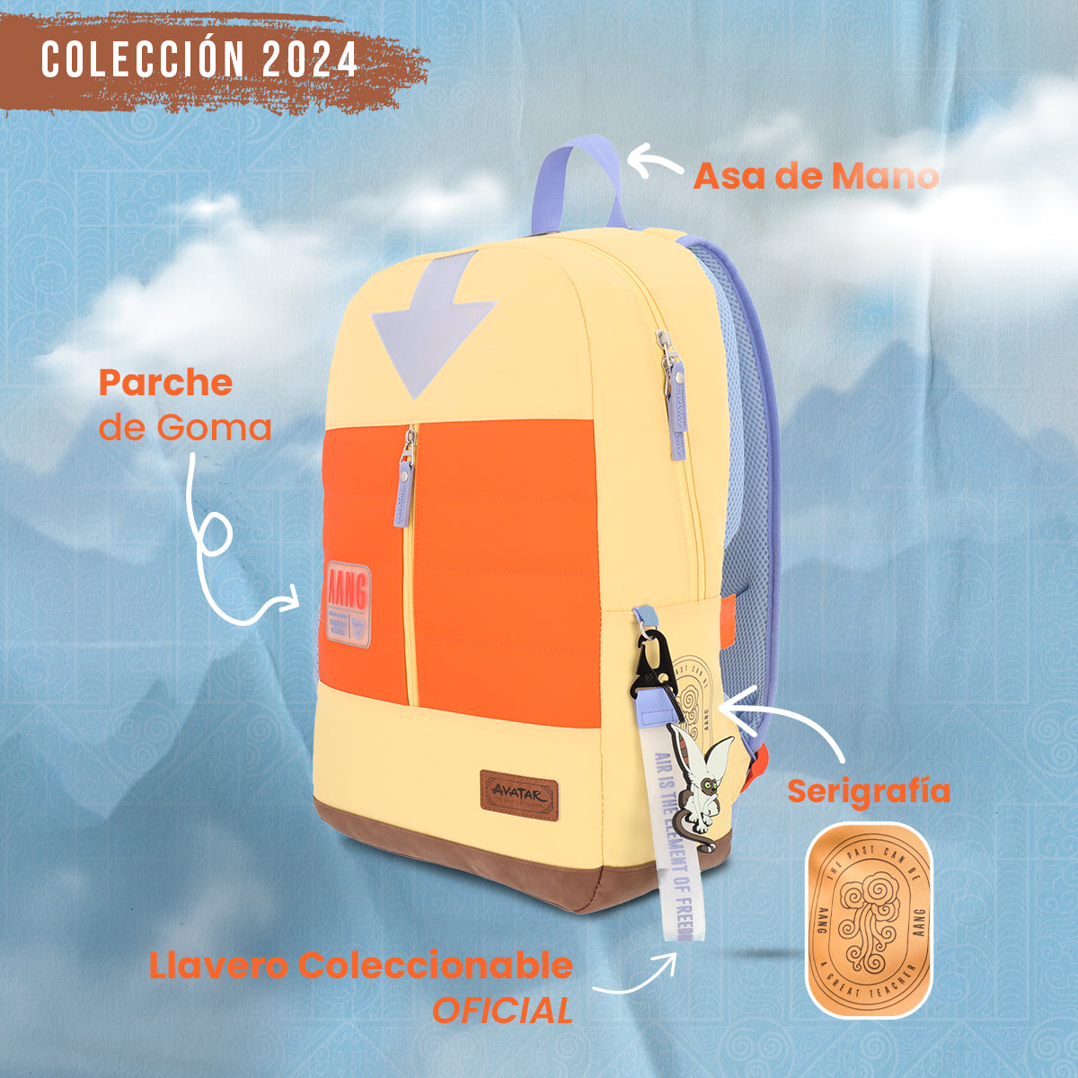 Mochila Avatar Ang Flecha Flourescente