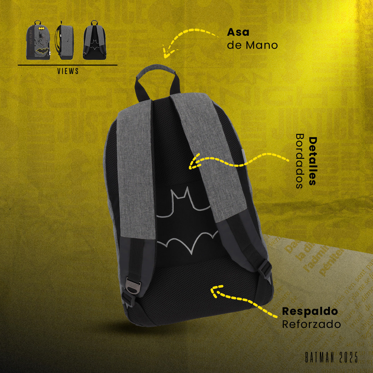 Mochila Escolar Batman Clásica