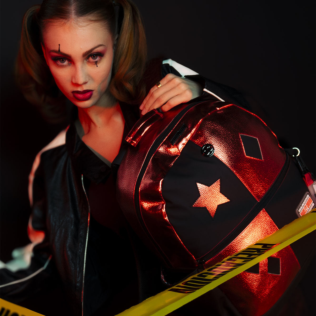 Mochila Harley Quinn Rojo y Negro