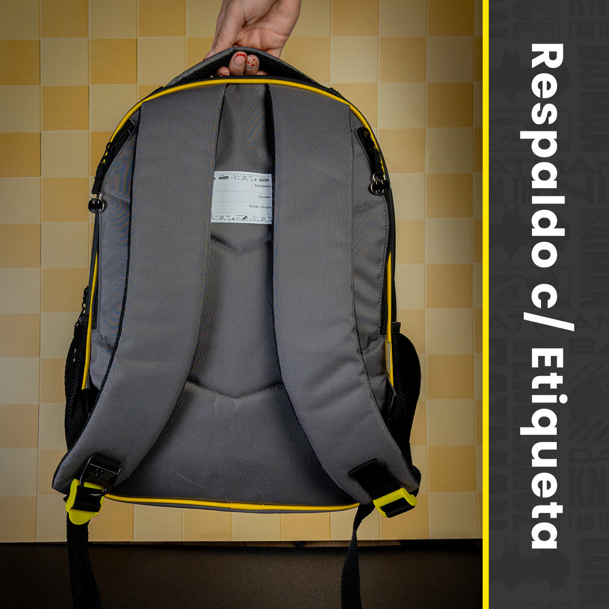 Set Escolar Mochila y Lapicera Batman con Alas