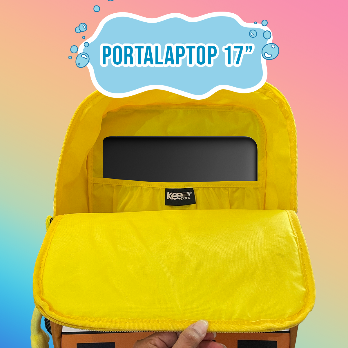 Mochila Bob Esponja con Manitas