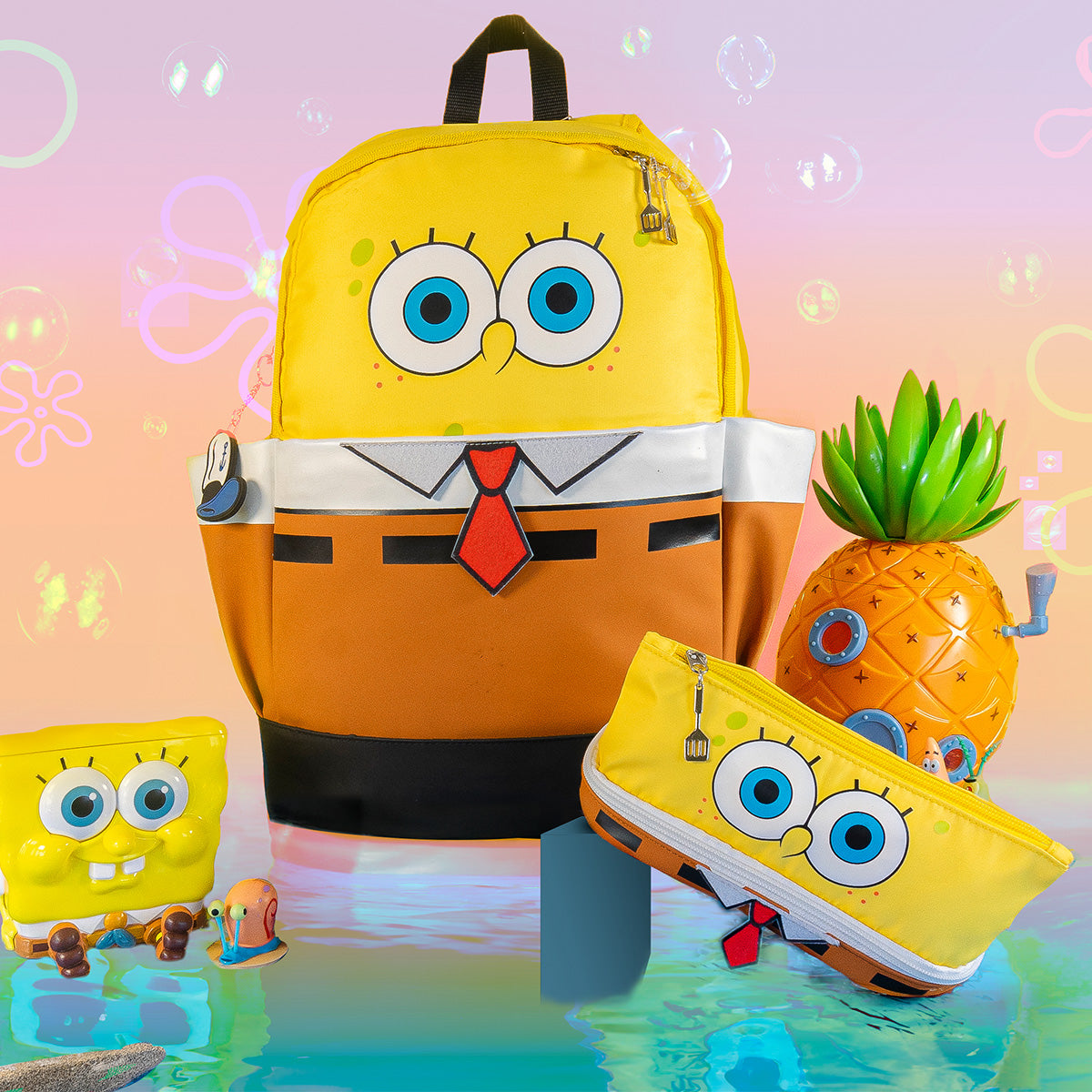 Estuche Bob Esponja Corbatita