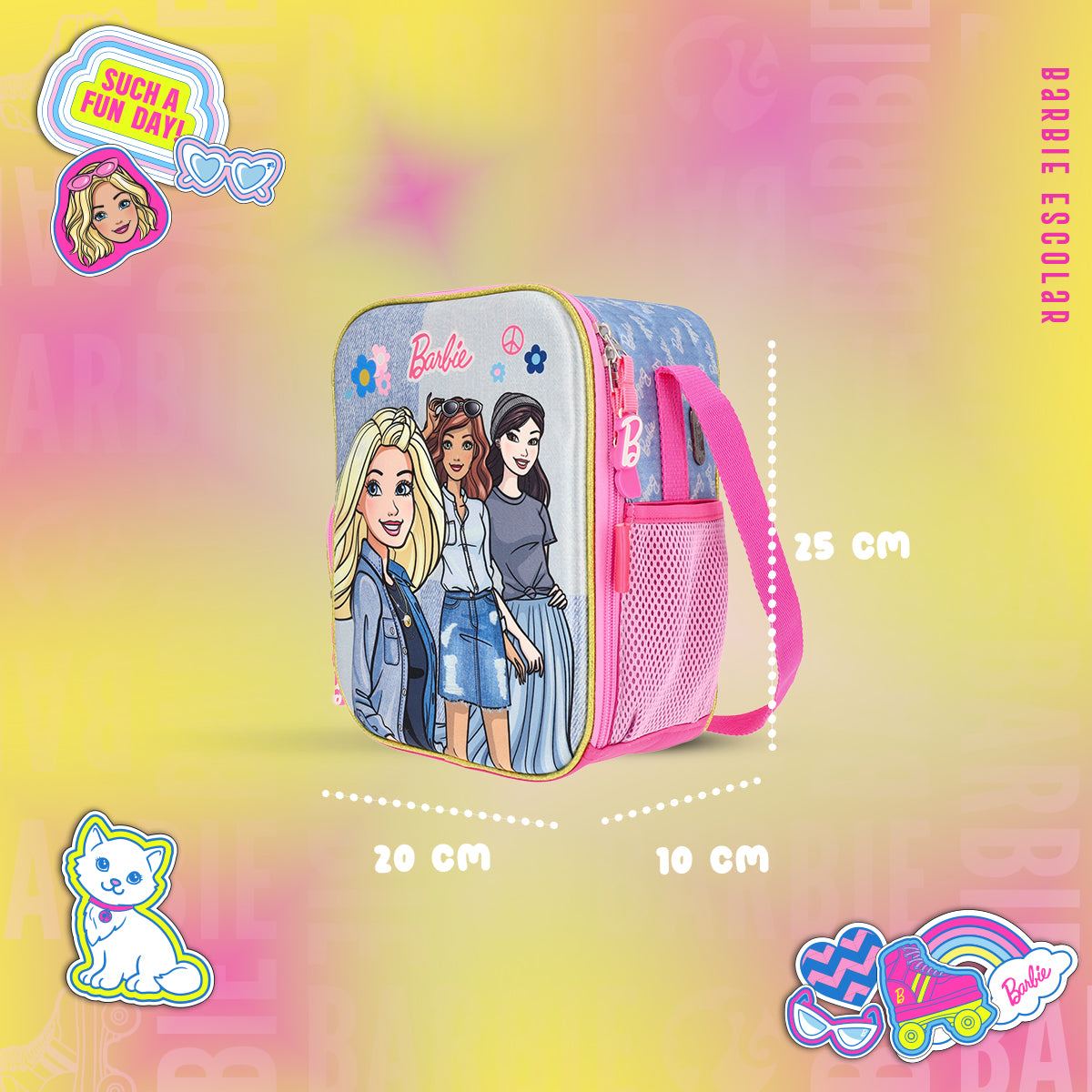 Lonchera Escolar Barbie y sus Amigas
