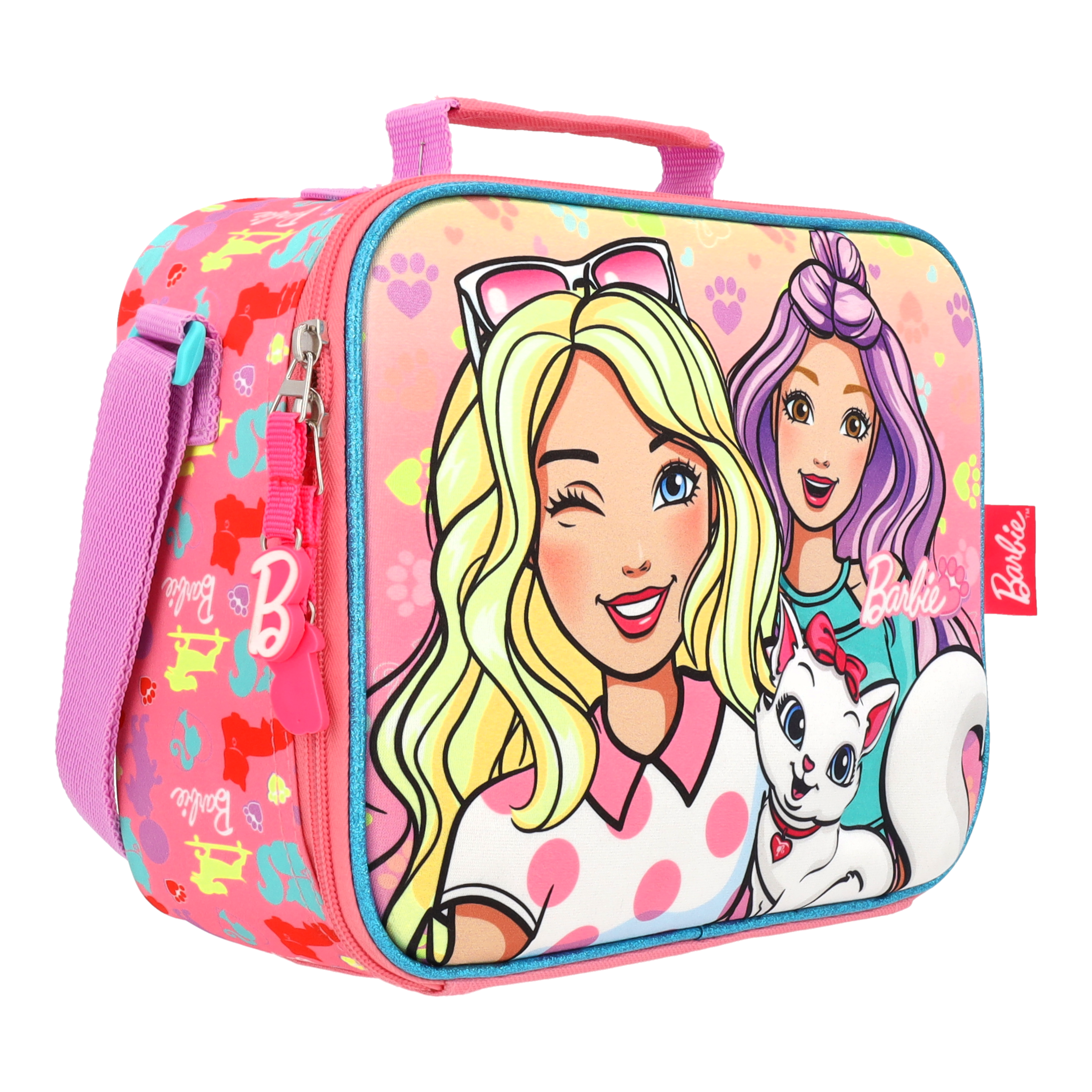 Set Mochila, Lonchera y Estuchera Barbie Kitty Vibes