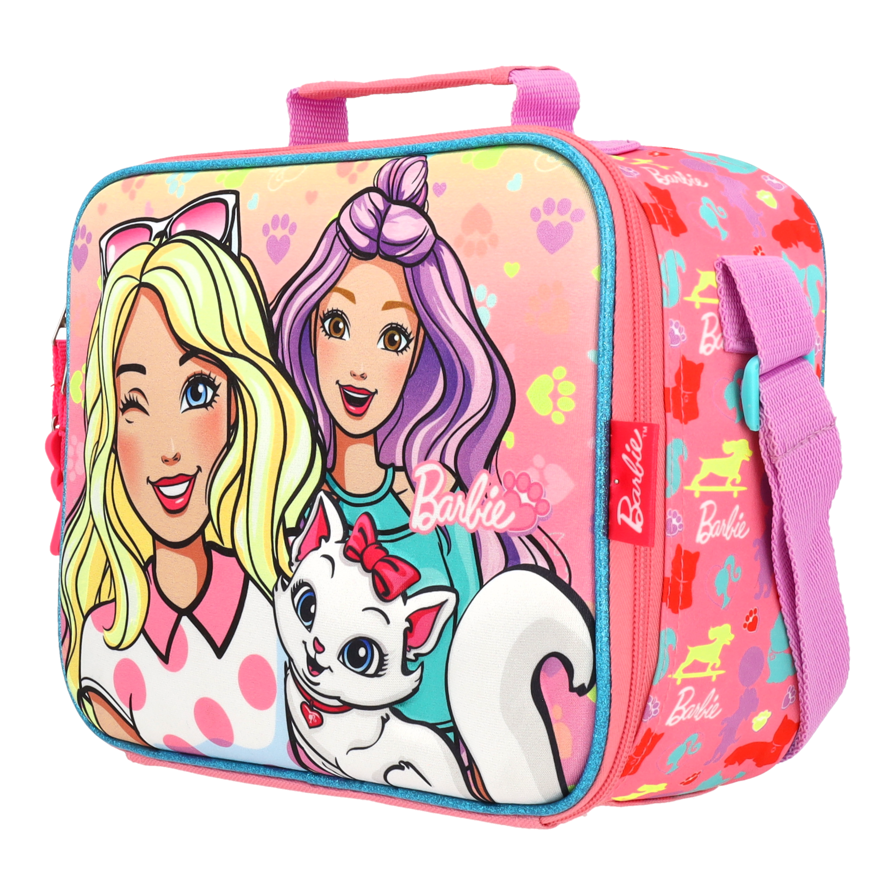 Set Mochila, Lonchera y Estuchera Barbie Kitty Vibes