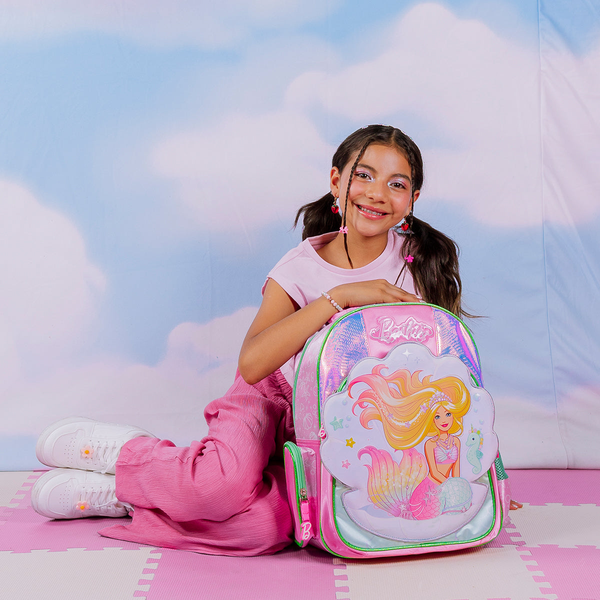 Mochila Escolar Barbie Sirena
