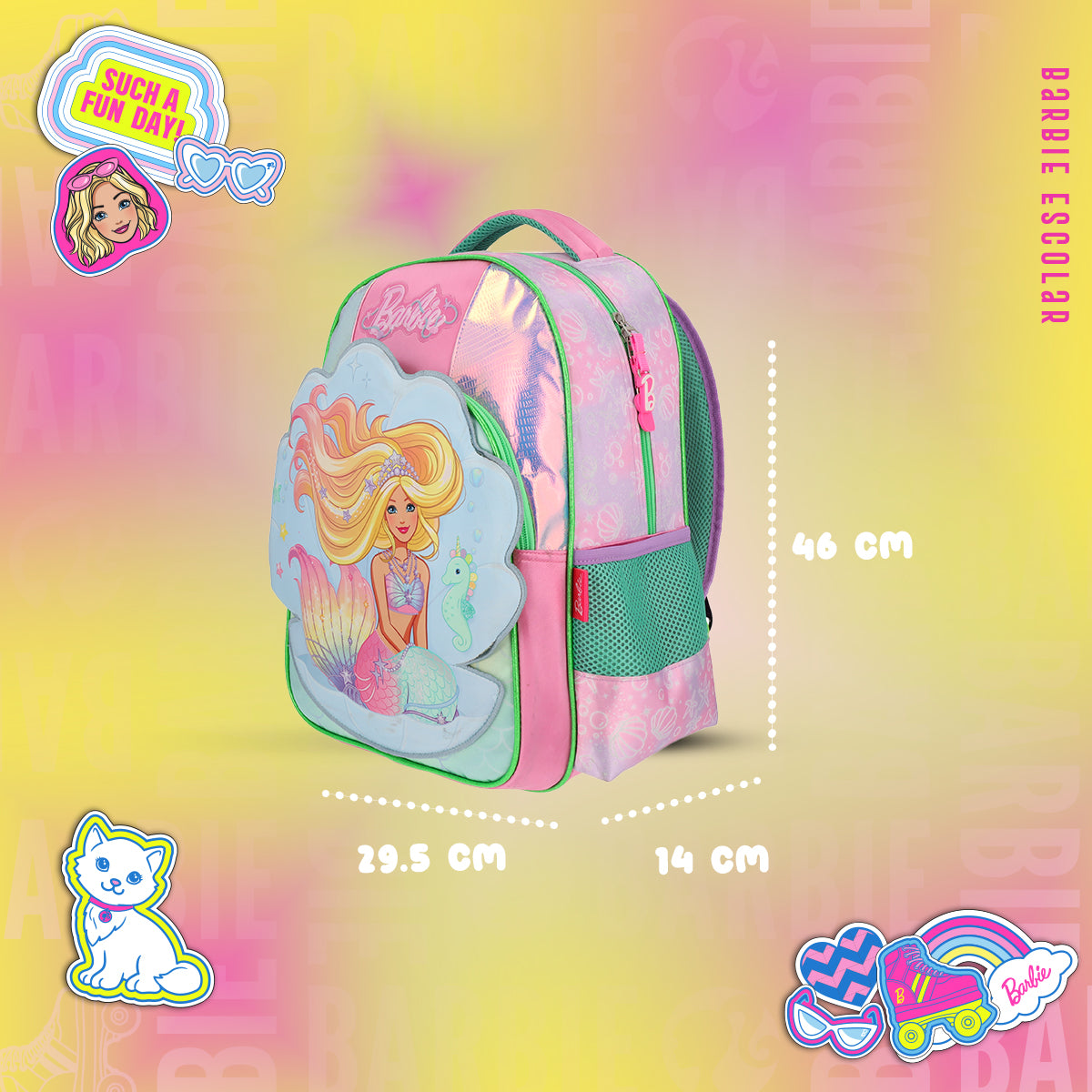 Set Mochila y Estuchera Barbie Sirena