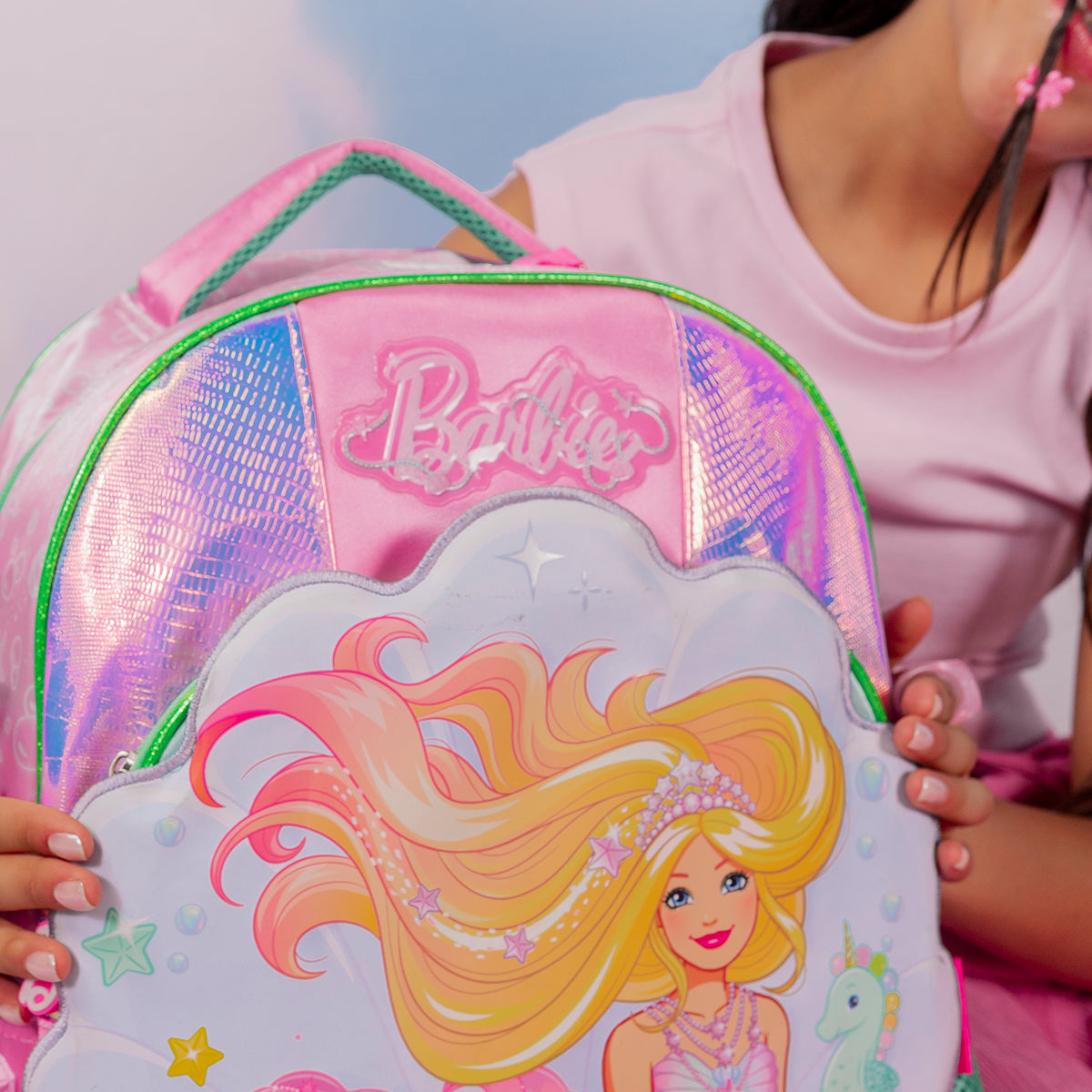 Set Mochila y Estuchera Barbie Sirena
