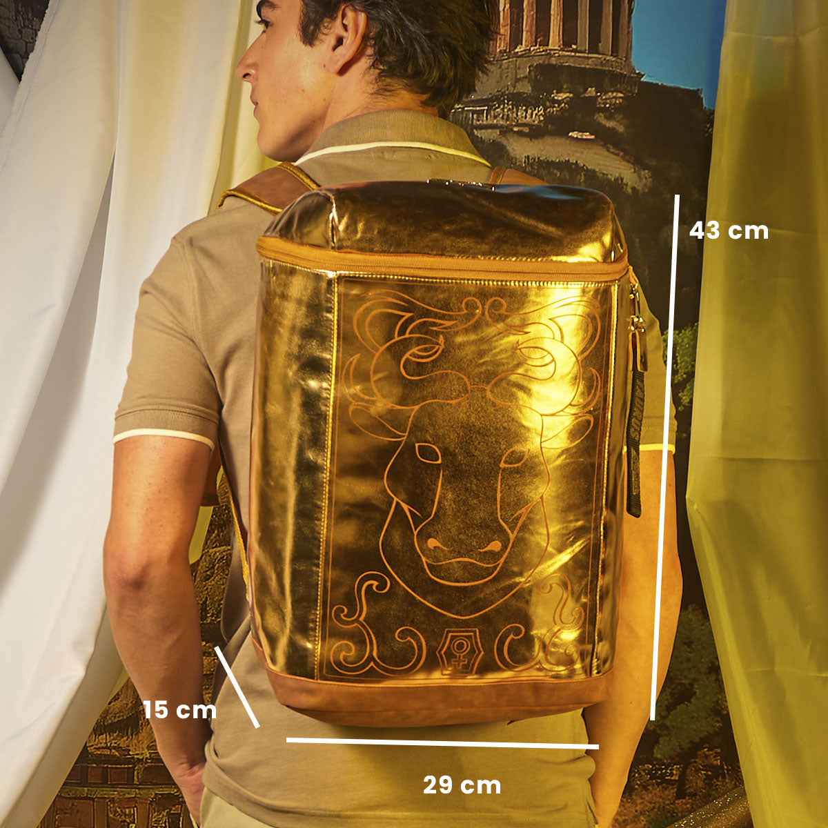 Mochila Armadura Dorada Caballeros del Zodiaco