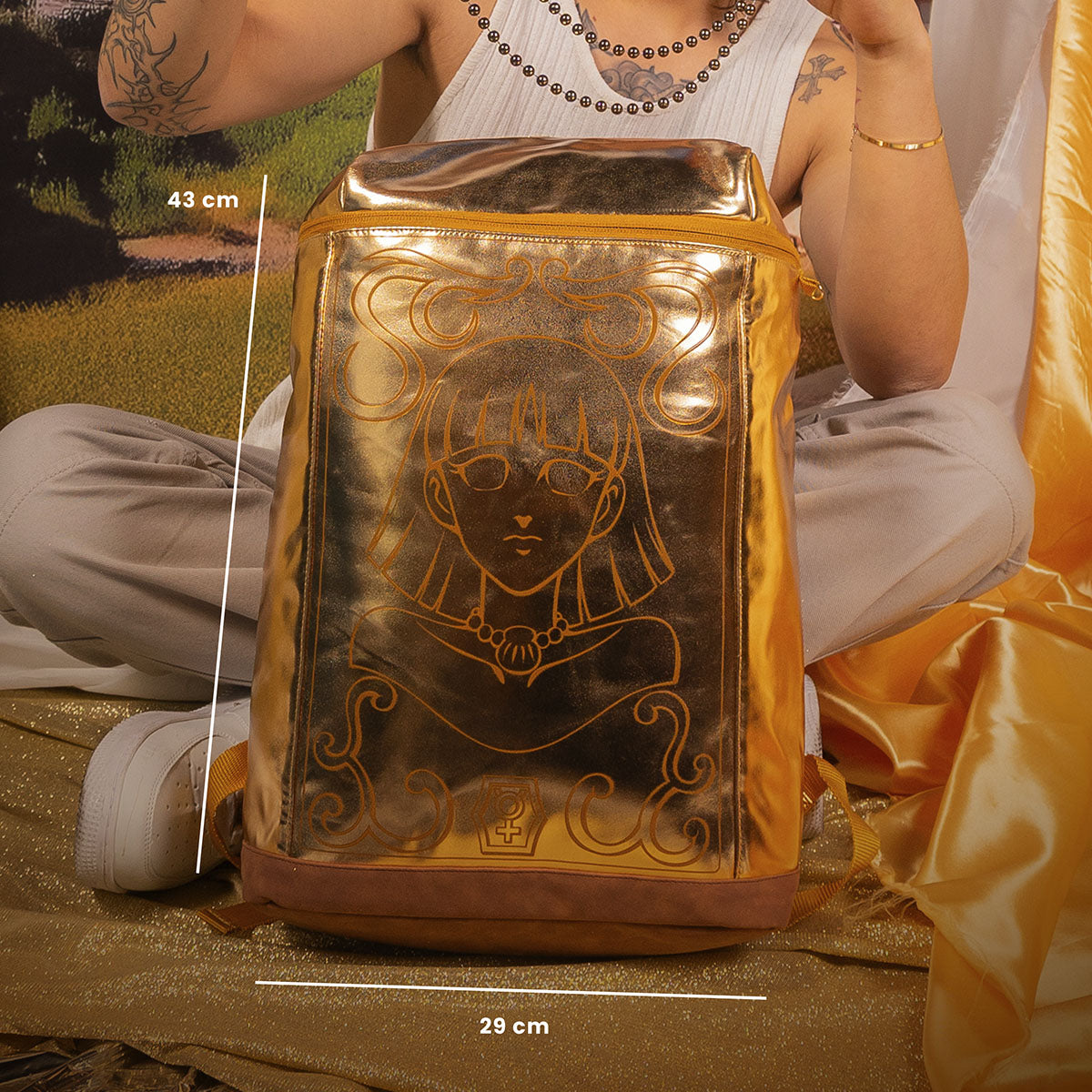 Mochila Armadura Dorada Caballeros del Zodiaco