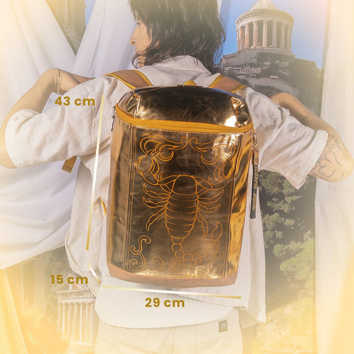 Mochila Armadura Dorada Caballeros del Zodiaco