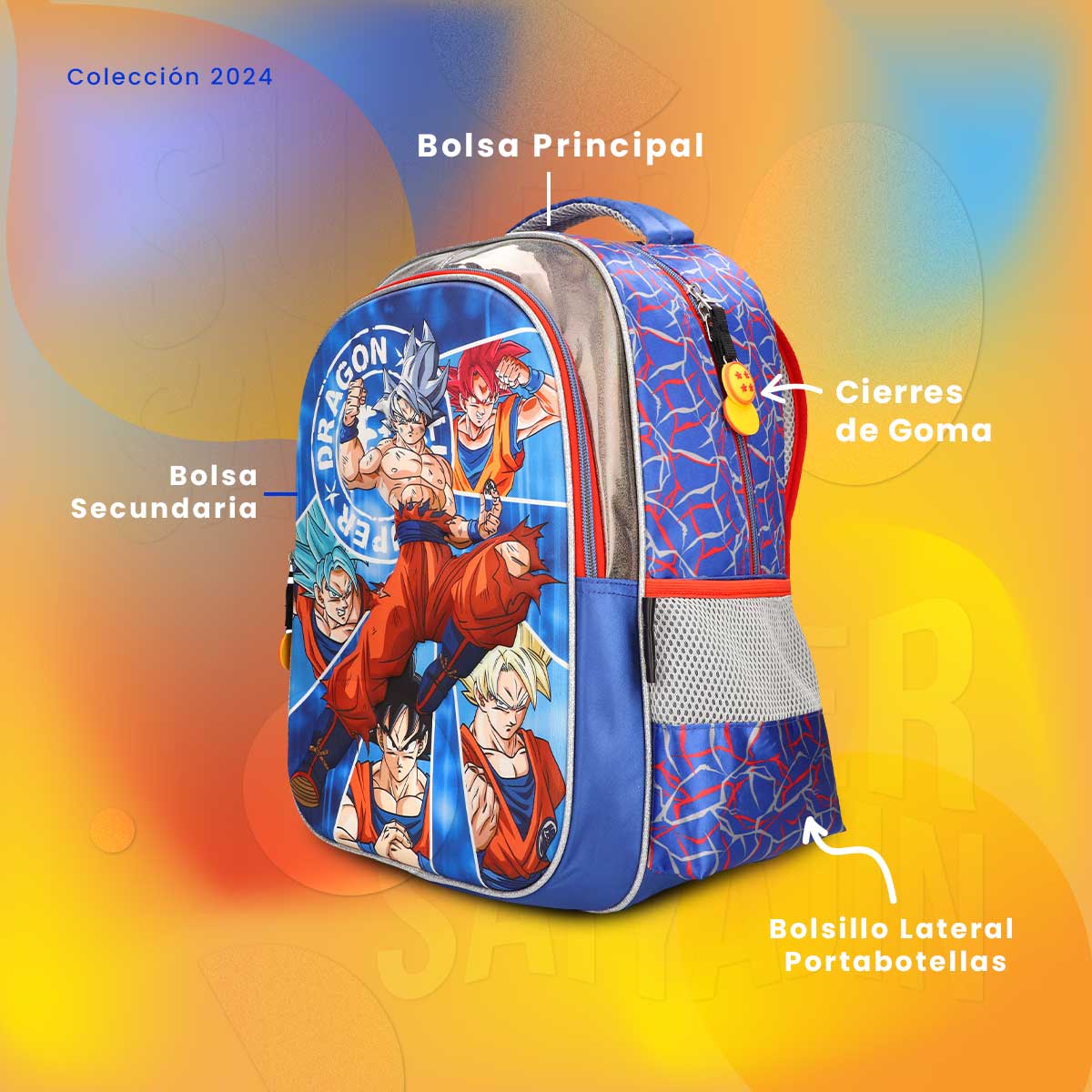 Mochila Escolar Dragon Ball Goku Ultrainstinto