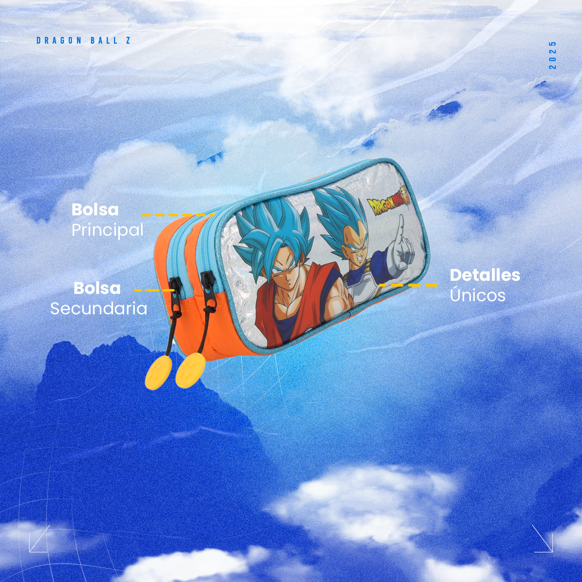 Estuchera Escolar Dragon Ball Nivel Dios