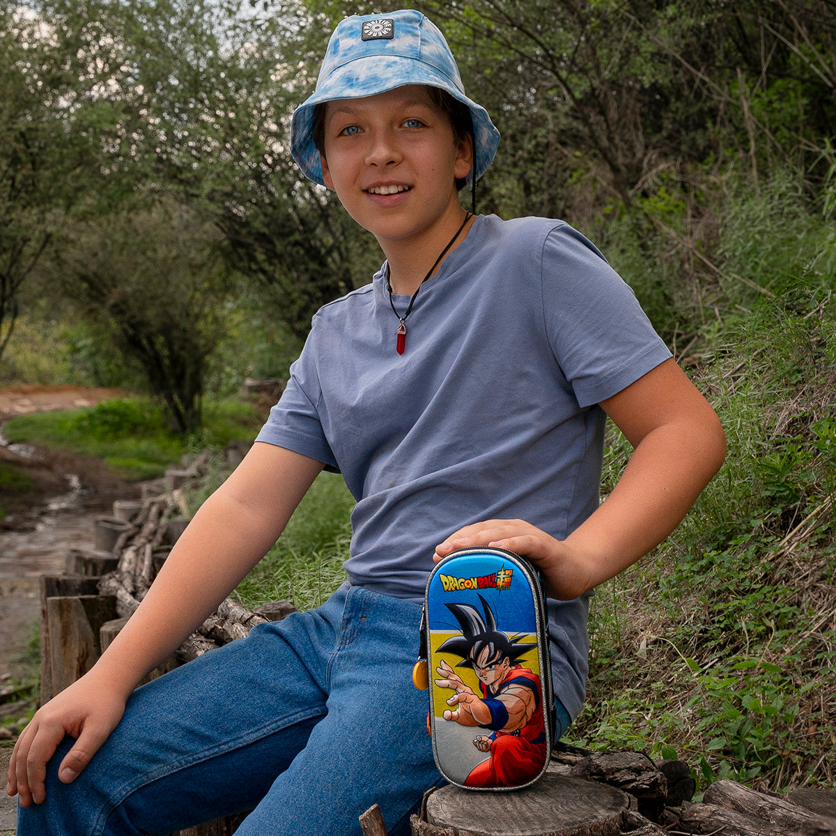 Estuchera Escolar Dragon Ball Súper Ki