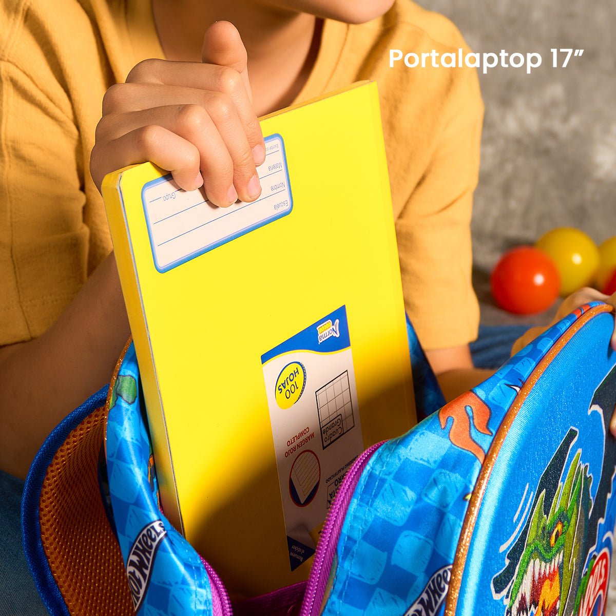 Set Mochila, Lonchera y Lapicera Hot Wheels Nitro Pack