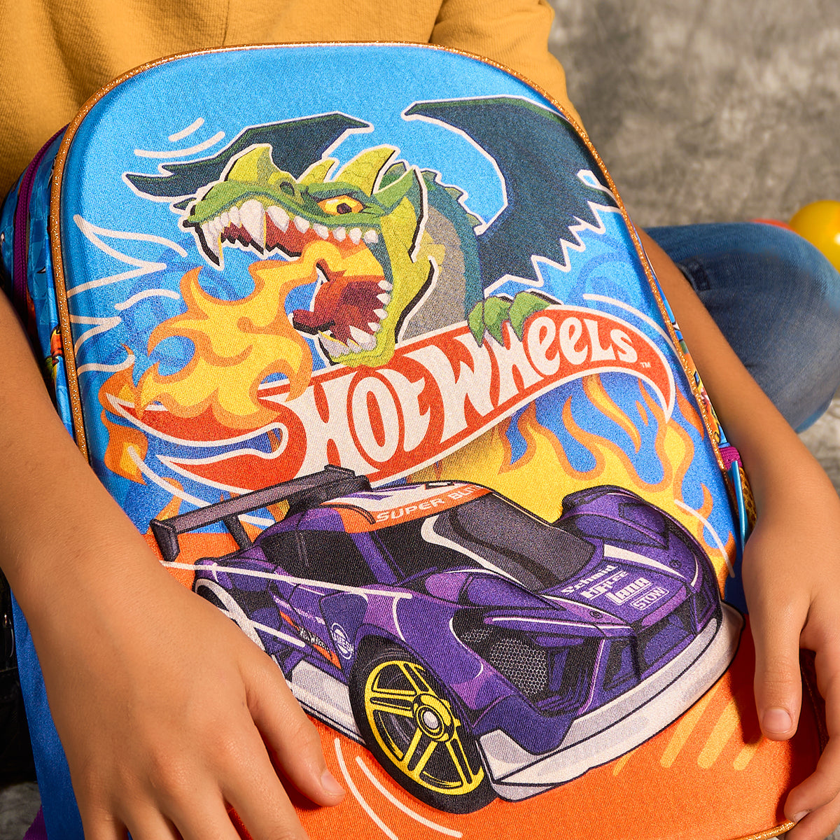 Set Mochila, Lonchera y Lapicera Hot Wheels Nitro Pack