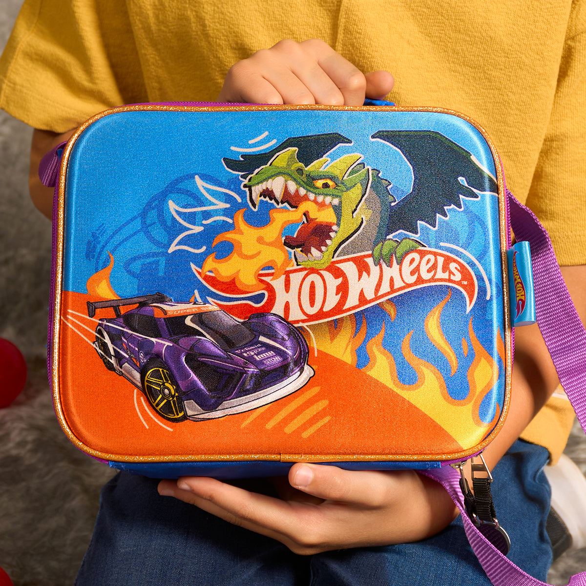 Set Mochila, Lonchera y Lapicera Hot Wheels Nitro Pack