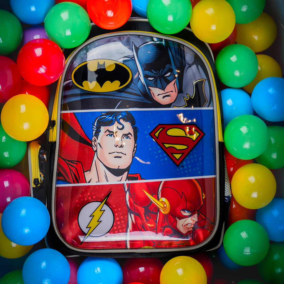 Set Mochila, Lonchera y Estuchera Escolar Justice League