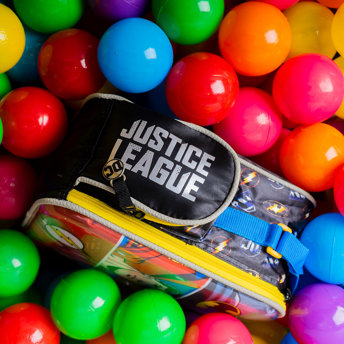 Set Mochila, Lonchera y Estuchera Escolar Justice League