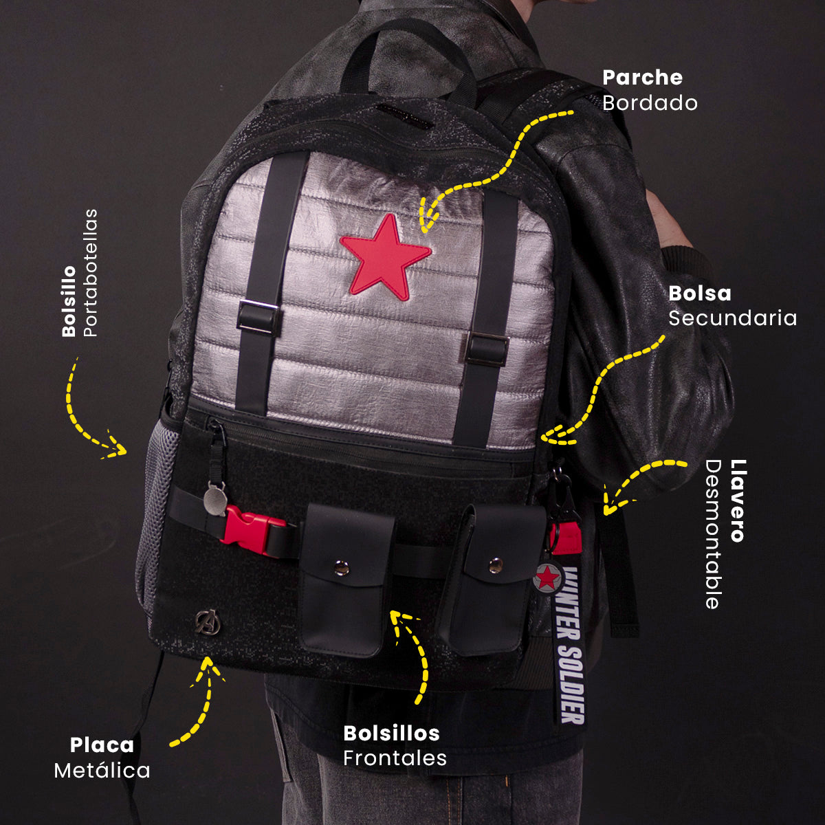 Mochila Winter Soldier Vibranium Arm