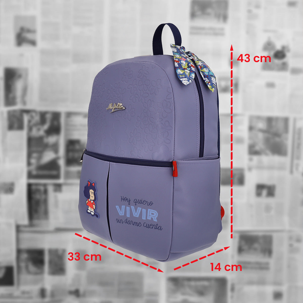 Mochila Mafalda Con Portalaptop